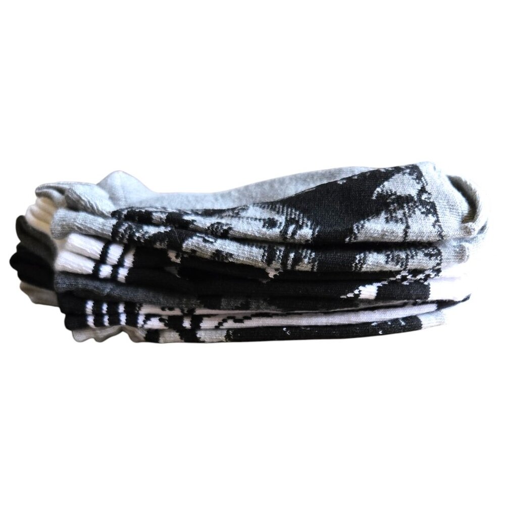 Legend of Zelda No Show Socks Black White Gray Nintendo Gamer Style Size 4‑10 - Picture 10 of 10
